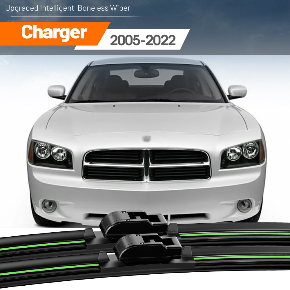 2pcs For Dodge Charger 2005-2022 Front Windshield Wiper Blades 2006 2008 2010 2012 2013 2014 2018 Windscreen Window Accessories