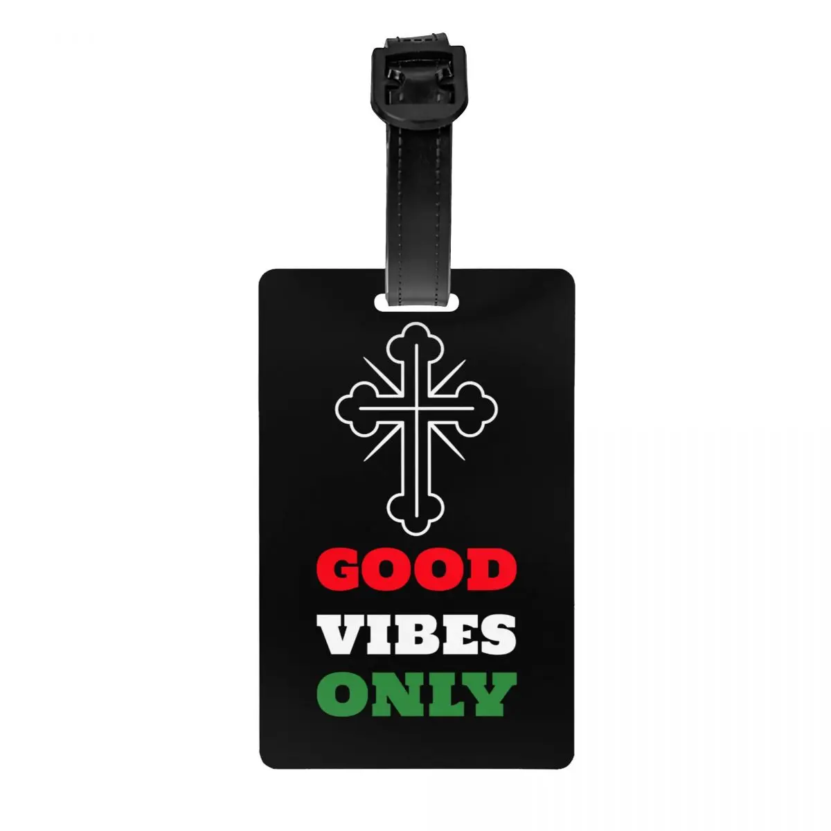 

Good Vibes Only Luggage Tags for Suitcases Cute Baggage Tags Privacy Cover ID Label