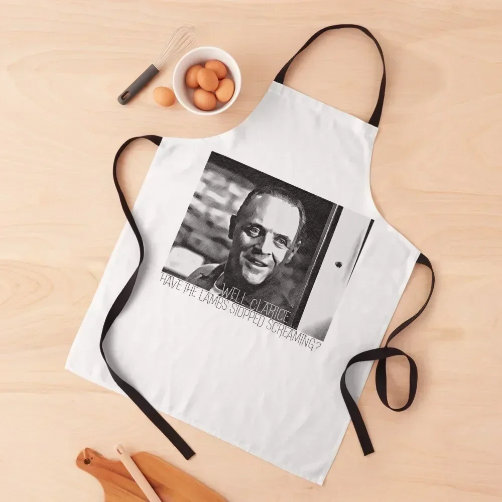 

Hannibal Lecter Apron Kitchen Handle For Women cook wear Home Cleaning Chef Uniform Women Apron