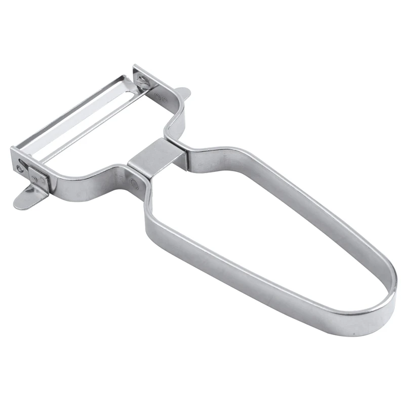 2 em 1 fatiador de vegetais e frutas, cozinha, descascador, batata, cenoura, descascador, aço inoxidável 430, 3x