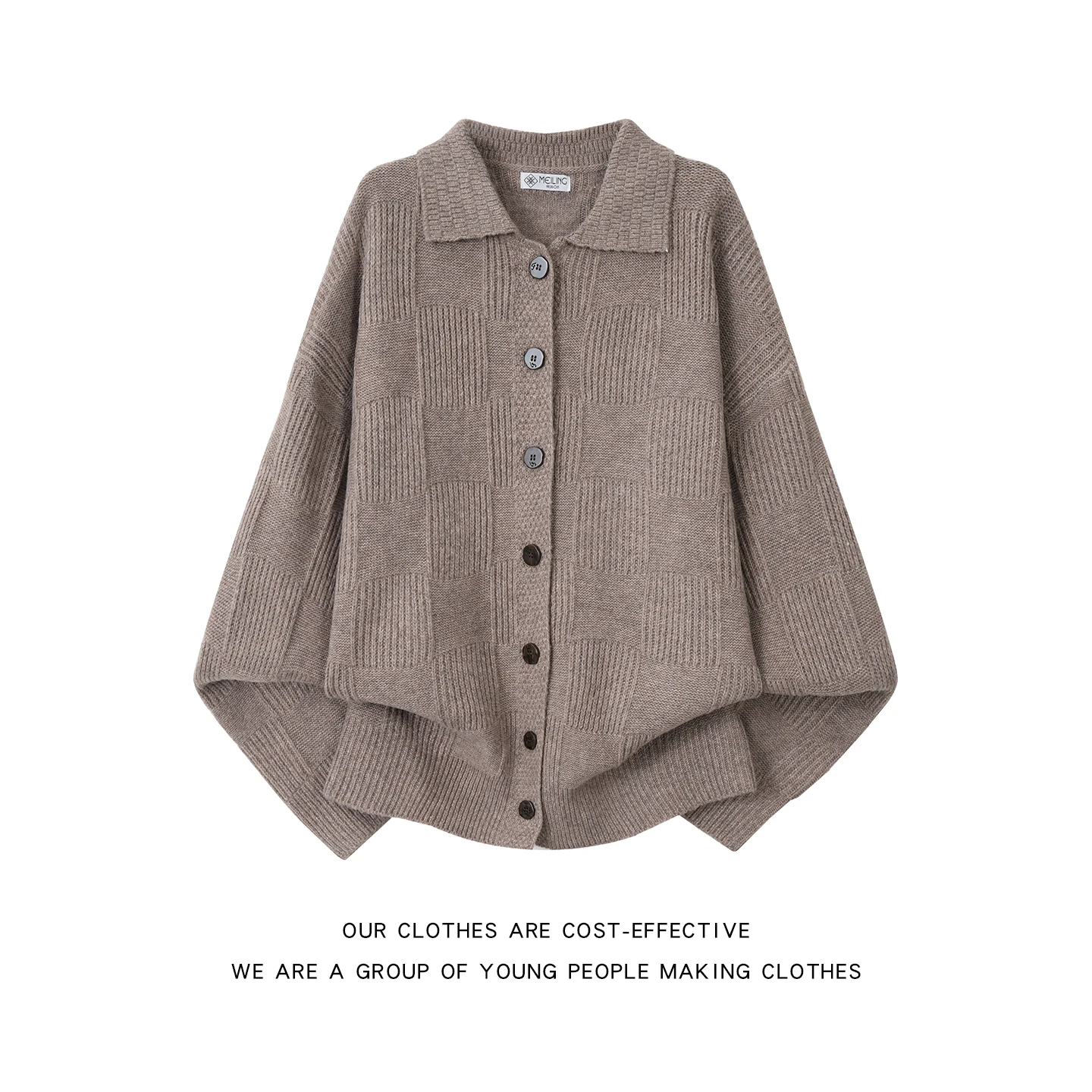 

Casual Loose Knitted Sweater Men's Autumn Winter Faionable Collared Open Cardigan Coat for Couples Soft Knitted Long Sve