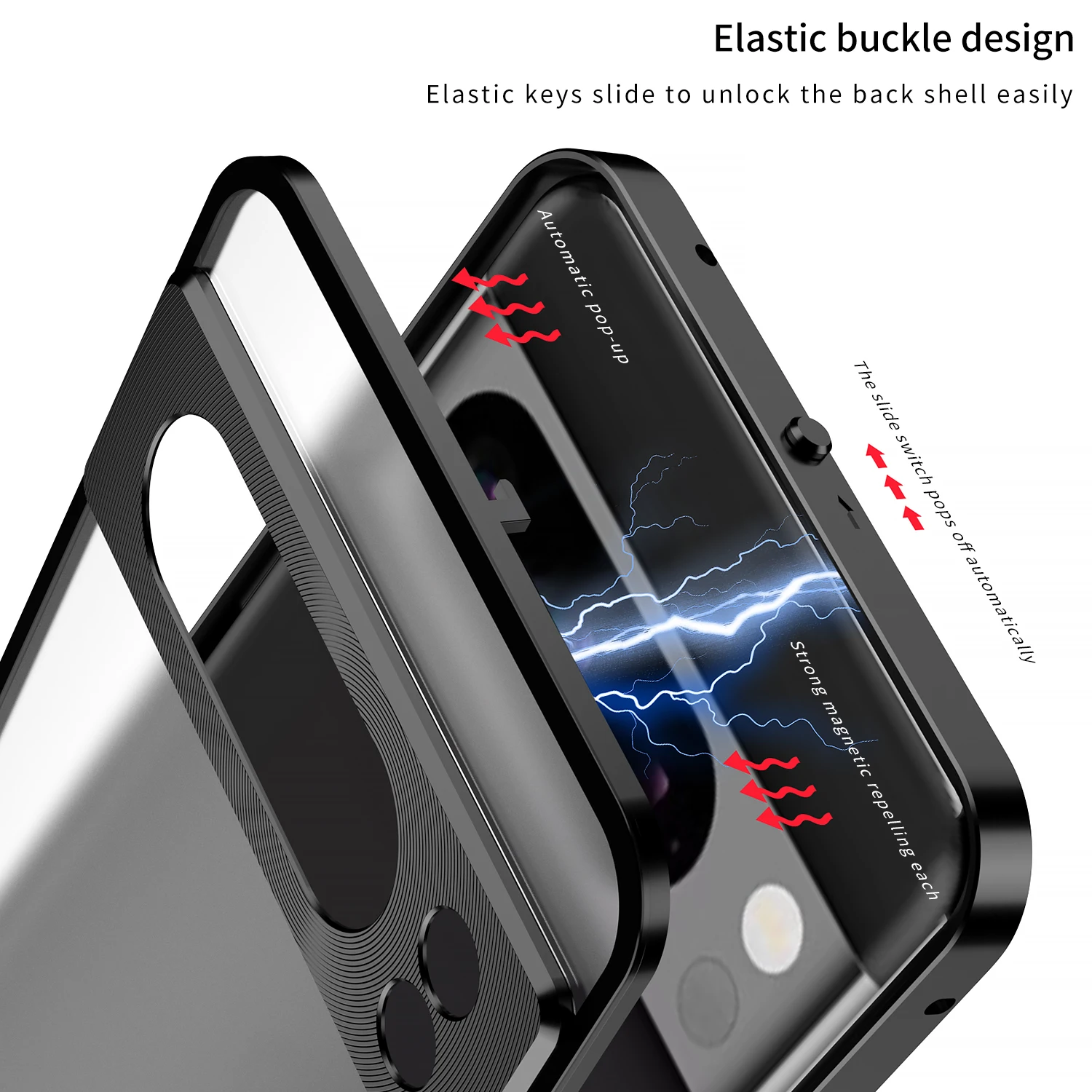 For Google Pixel 8 Case,Metal Aluminium Magnet Shockproof Shell,Camera Protection Phone Case Funda For Google Pixel 8 Pro