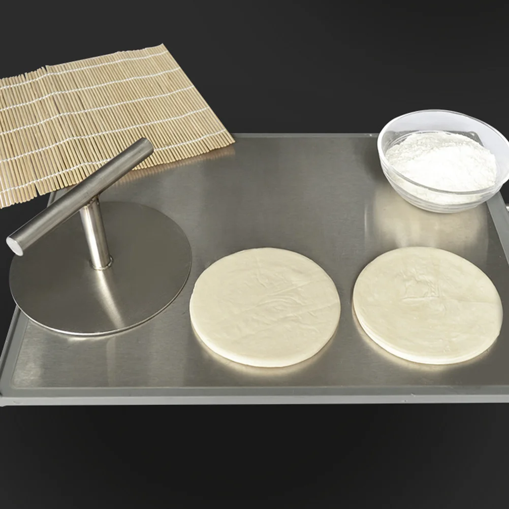 

Stainless Steel Burger Press Round Patty Maker Mold Easy to Clean Home Meat Pressing Tool Practical Kitchen Gadget
