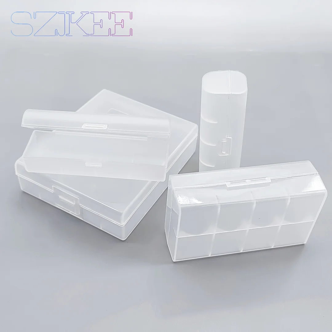 Caja de almacenamiento de batería 21700 21700, caja de almacenamiento de batería 21700, soporte de batería, caja de plástico transparente con