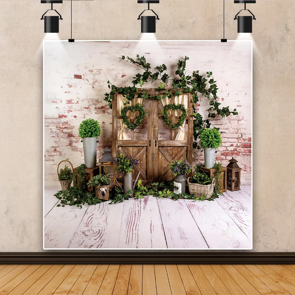 Fondo de Pascua de primavera para fotografía conejito huevos flor Baby Shower fiesta de cumpleaños fondo de fotografía Interior