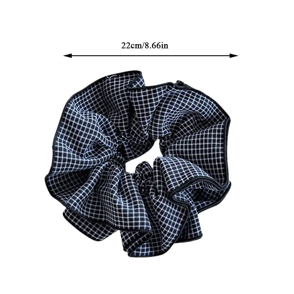 الكلاسيكية منقوشة كبيرة Scrunchie موضة الشعر حبل أنيقة المرأة تمتد Scrunchies متموجة ذيل حصان المثبت غطاء الرأس إكسسوارات الشعر