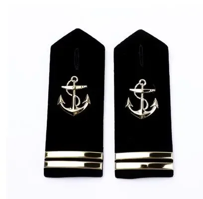 Navy Should Mark Epaulettes Sailor Stainless Steel Officer Gold Colour Men