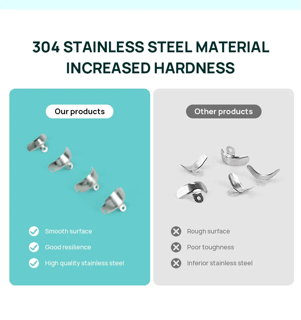 50 stücke AZDENT Dental Matrix Bands Schnitt Konturierte Metall Matrizen Matrix Für Zähne Ersatz Zahnarzt Werkzeug Zahnmedizin Material – Detail 8