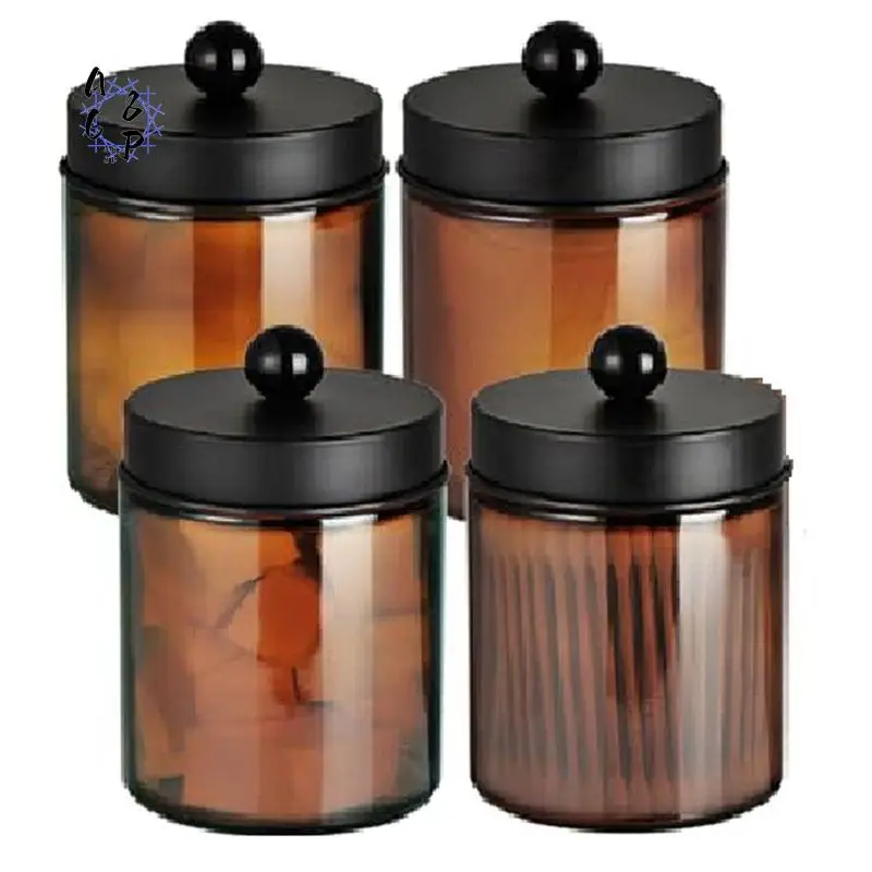 

Набор из 4 контейнеров для ватных палочек A68P, органайзер для хранения ванночек для косметики, ватных палочек и спонжей для макияжа