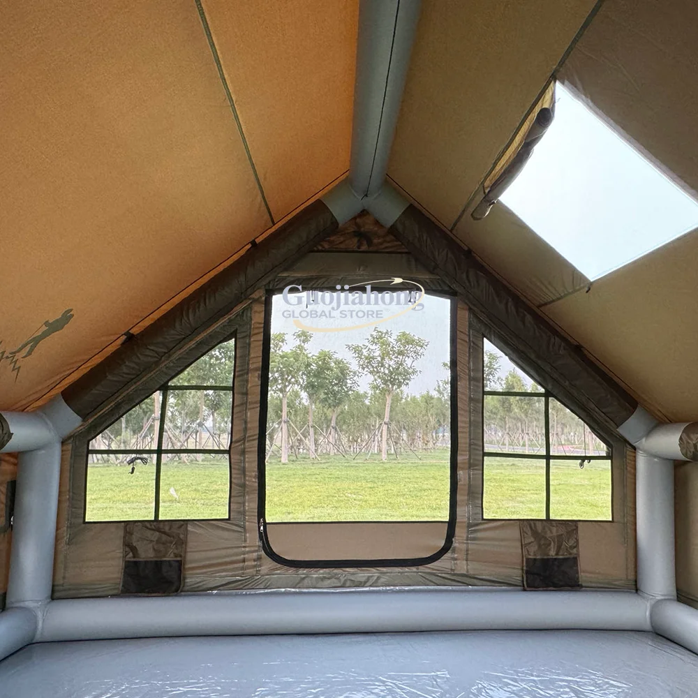 Forerunner 7, maßgeschneidertes 600D Oxford, wasserdicht, für Wandern, Camping, Outdoor, aufblasbares Zelt, Lufteveranstaltung mit viereckiger Plane