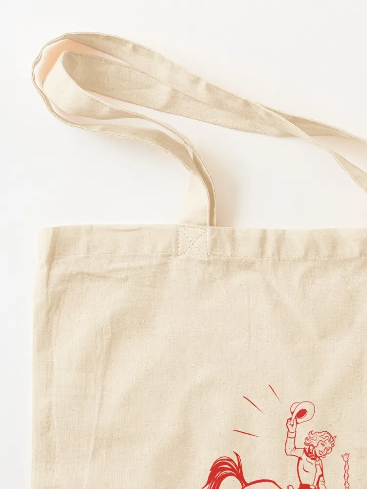 red cow girl rodéo Tote Bag large size bags Women's shopping bag custom tote bag Canvas stote