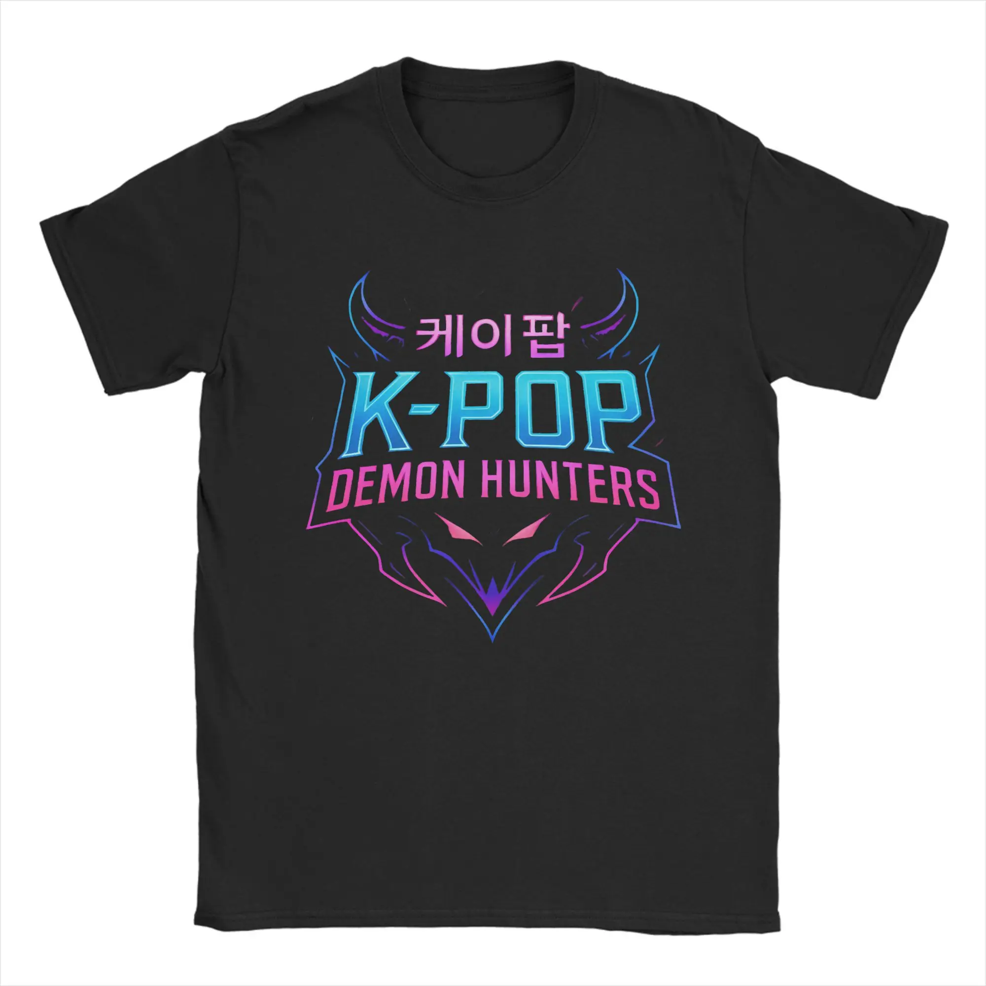 Men KPop Demon Hunters Anime Game T-Shirts Cotton Top Tees Summer Aesthetic Short-Sleeved T-Shirt O Neck Tshirt Plus Size