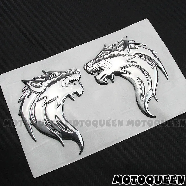 Motorcycle Decals Vintage locomotives Tank Pad Helmet Shell Wind Fender Wolf Stickers for Cross-country Bending beam Motorbike