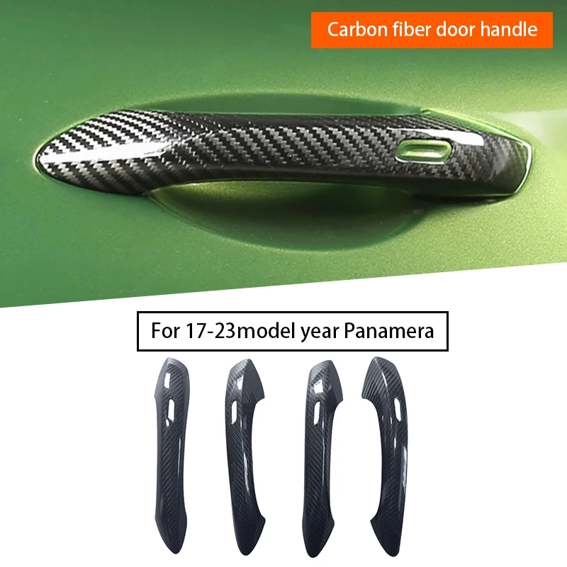 

Fit For Porsche 971 Panamera 2017-Up Carbon Fiber Perforated Door Handle