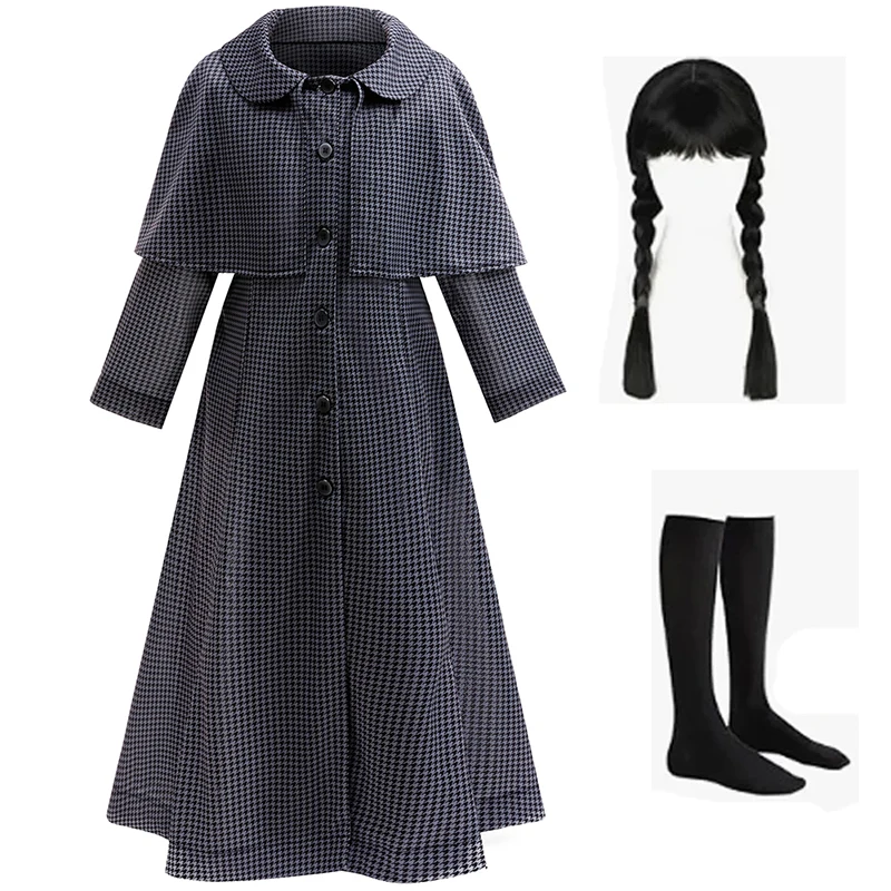 Halloween Prinzessinnenkleid Mädchen Schwarze Cosplay-Kostüme Karneval Geburtstag Mädchen Partykleider Schwarzes Familien-Themen-Ballkleid