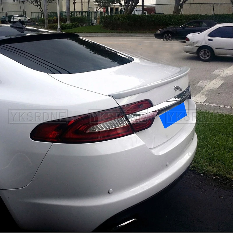 Car Styling High Quality PU Material Unpainted Color Rear Roof Wing Lip Trunk Spoiler Wing For Jaguar XF 2012 2013 2014 2015