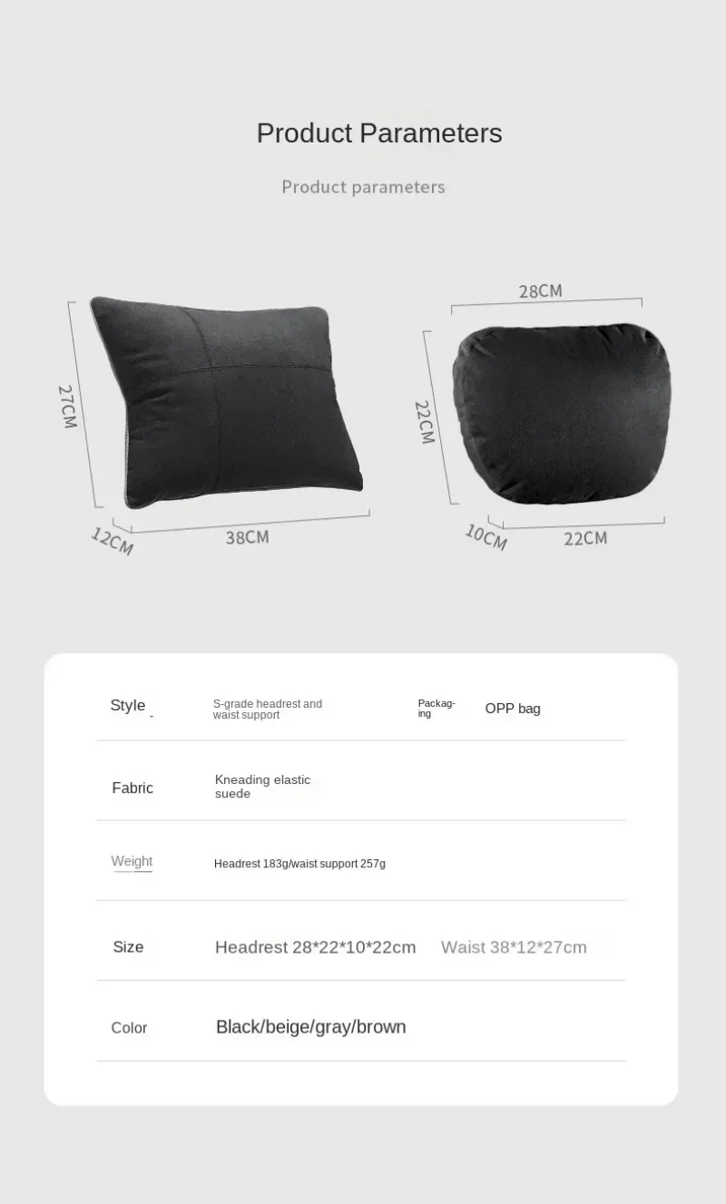 1/2PCS Auto Kopfstütze Nackenstütze Sitz/Maybach Design Klasse Weiche Universal Einstellbare Auto Kissen Nackenstütze kissen Hohe Qualität – Detail 19