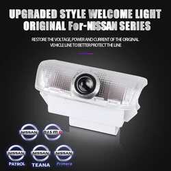 Wireless HD Courtesy Lamp Car Door Projector LED Welcome Light For Nissan Qashqai J10 Tiida Teana Skyline Juke X-trail GTR Nismo