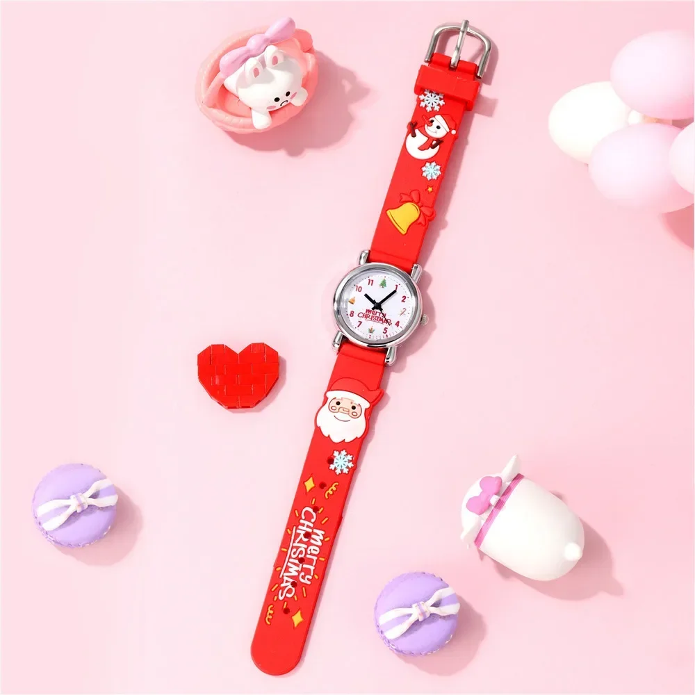 New Silicone Cartoon Kids Watches Luxury Cute Santa Claus Merry Christmas Children Sports Watch Boys Girls Christmas Gifts