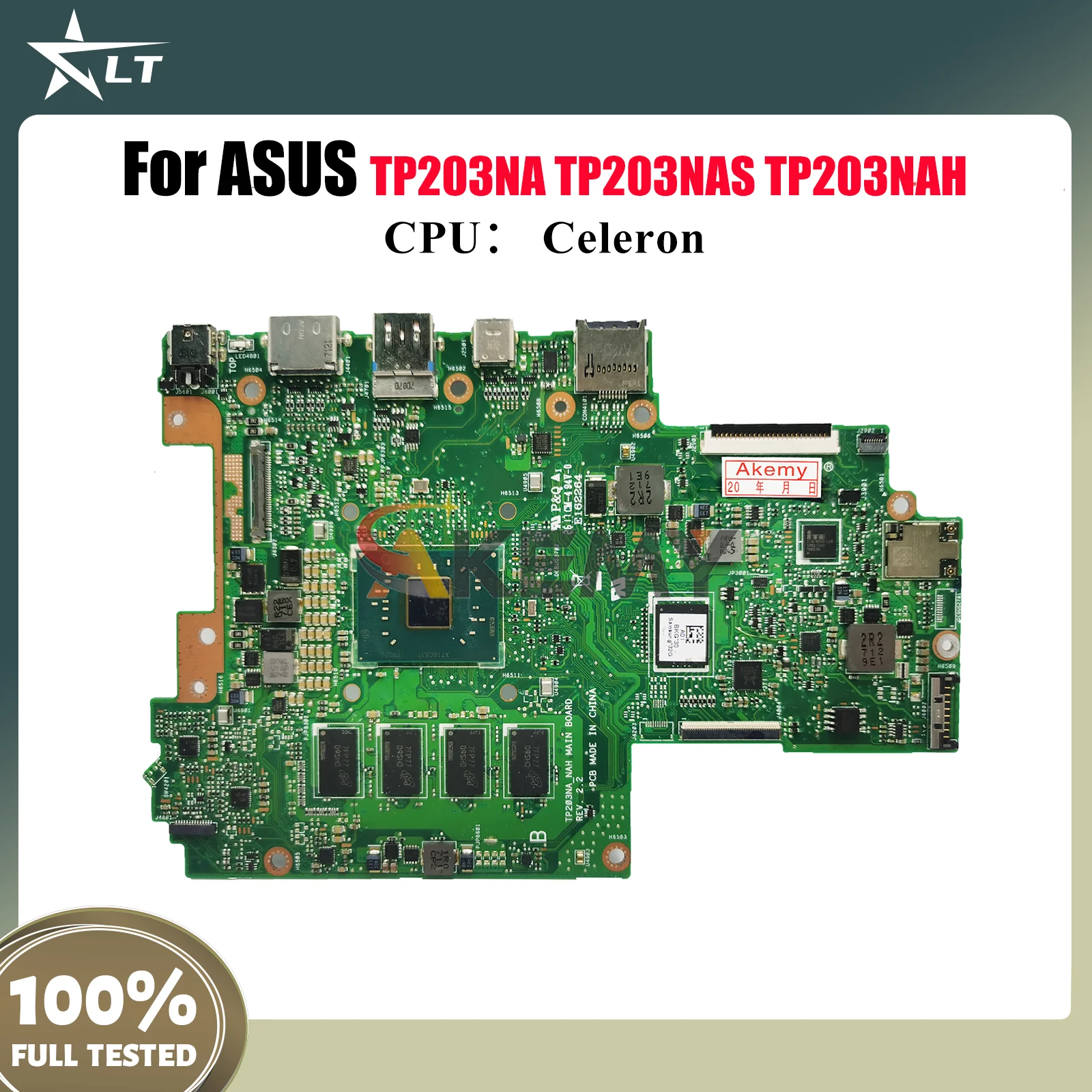 

TP203NA Материнская плата для ноутбука ASUS VivoBook Flip TP203NAH TP203NA TP203N TP203NAS Материнская плата с процессором Celeron 100% tests OK stk