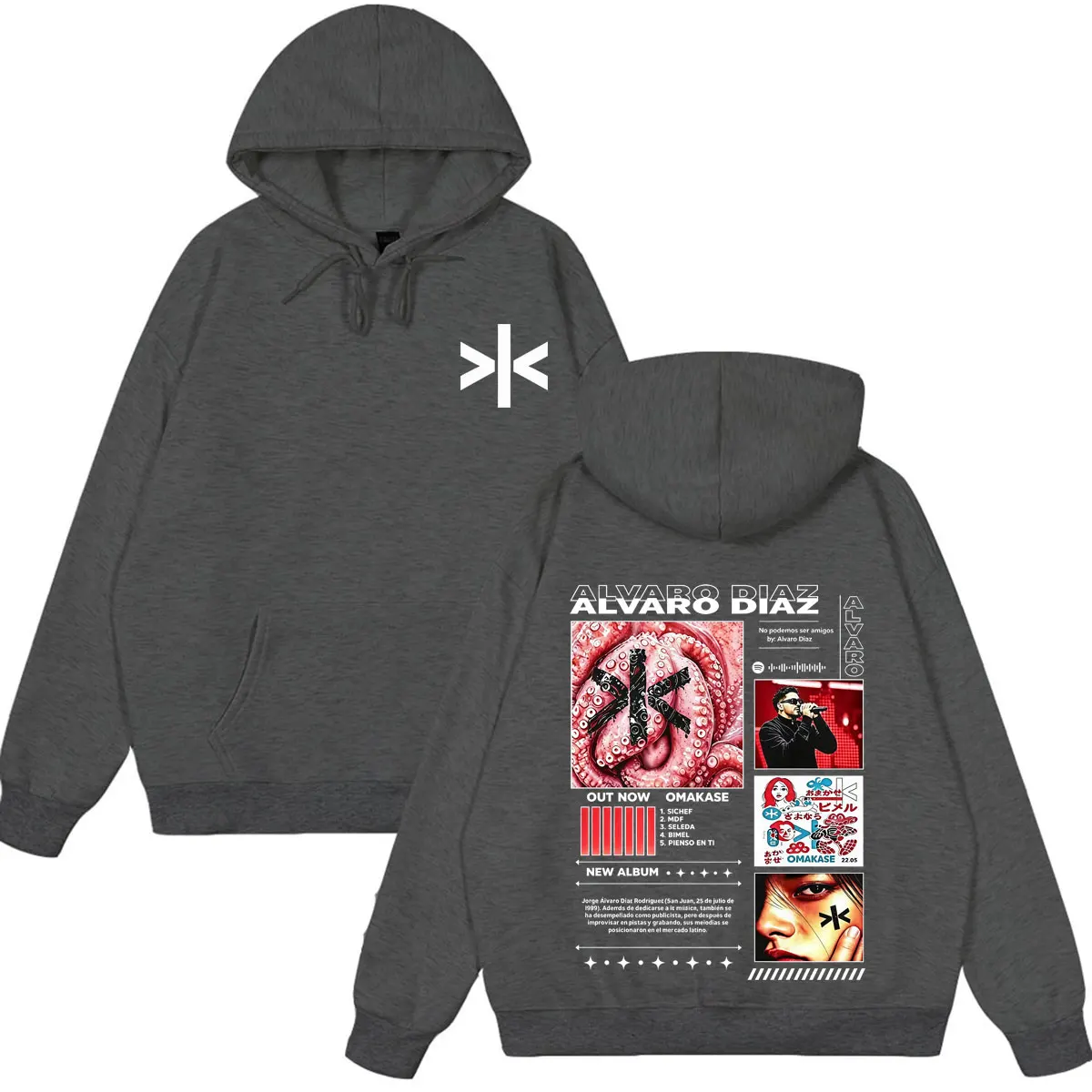 2026 Winter Alvaro Diaz Omakase Album 2026 Tour Merchandise Hoodie Men's Autumn_Winter Loose-fitting Trendy Sw