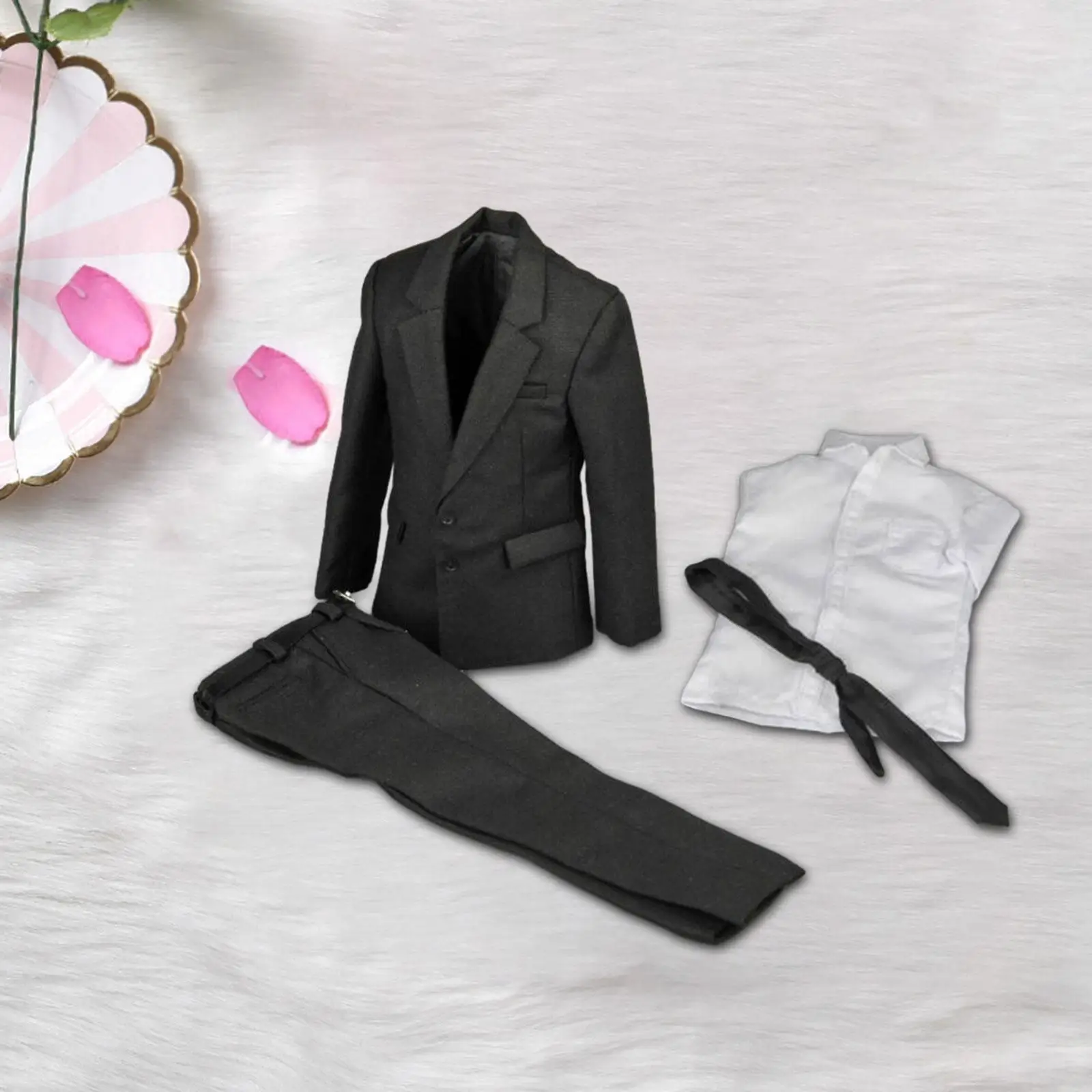 Ropa masculina a escala 1/6, traje, chaqueta, camisa, pantalón para cuerpo de figura de 12 pulgadas