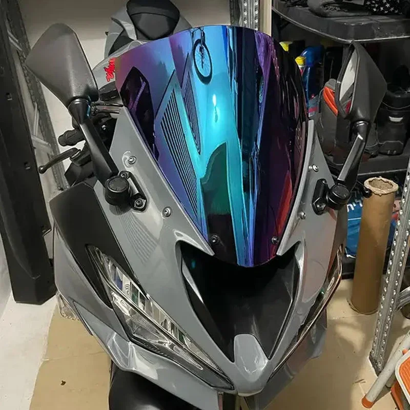 Motorcycle Windscreen For Kawasaki Ninja ZX6R 636 2009 - 2023 Double Bubble Windshield Wind Deflector Protector ZX10R 2008 -2010