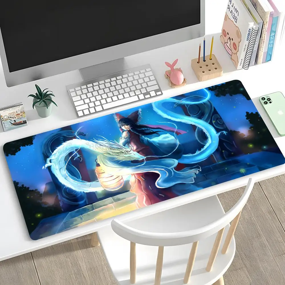 T-Touhou Mouse Pad Desk Mouse Pad Cute HD Desk Pad Extended Gaming Keyboard Mats Large XXL Gamer Mousepad 90x40