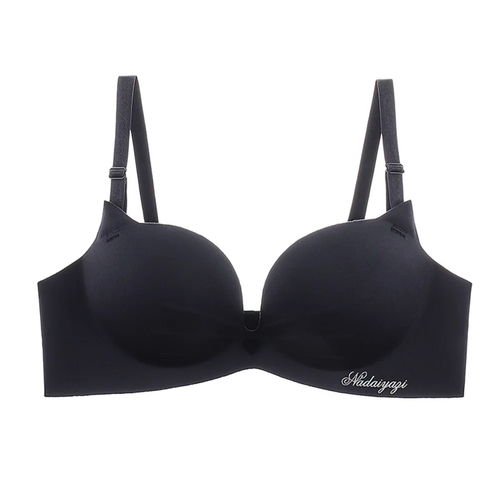 

Sweet Shockproof Wireless Deep V Bra Seamless Lingerie Underwear Women Anti-sagging Intimates Push Up Bras Gift