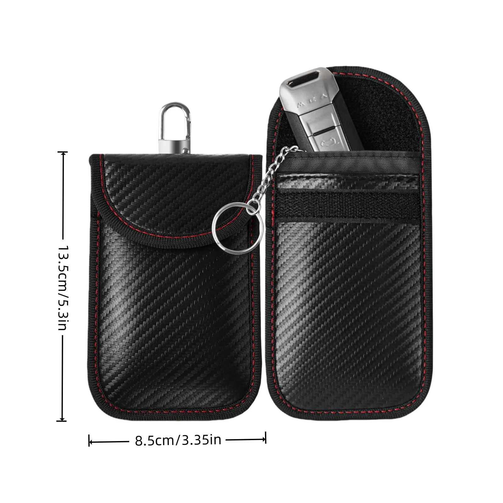 Portable Water Resistant Faraday Bag for Car Key Fob,Anti-Theft RFID Signal Blocking Pouch Faraday Cage for Car Keys