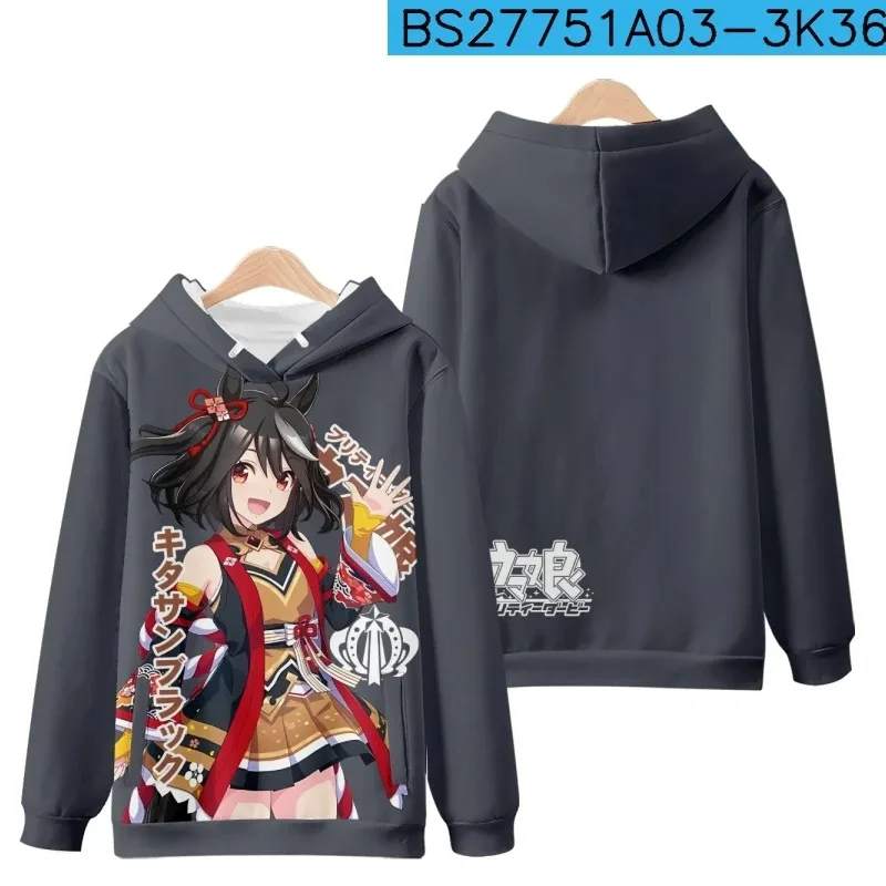 Anime UmaMusume Pretty Derby 3D Print Oversized Women/men Hoodie Sweatshirt Streetwear Hip Hop Pullover Hooded Jacket Outerwear