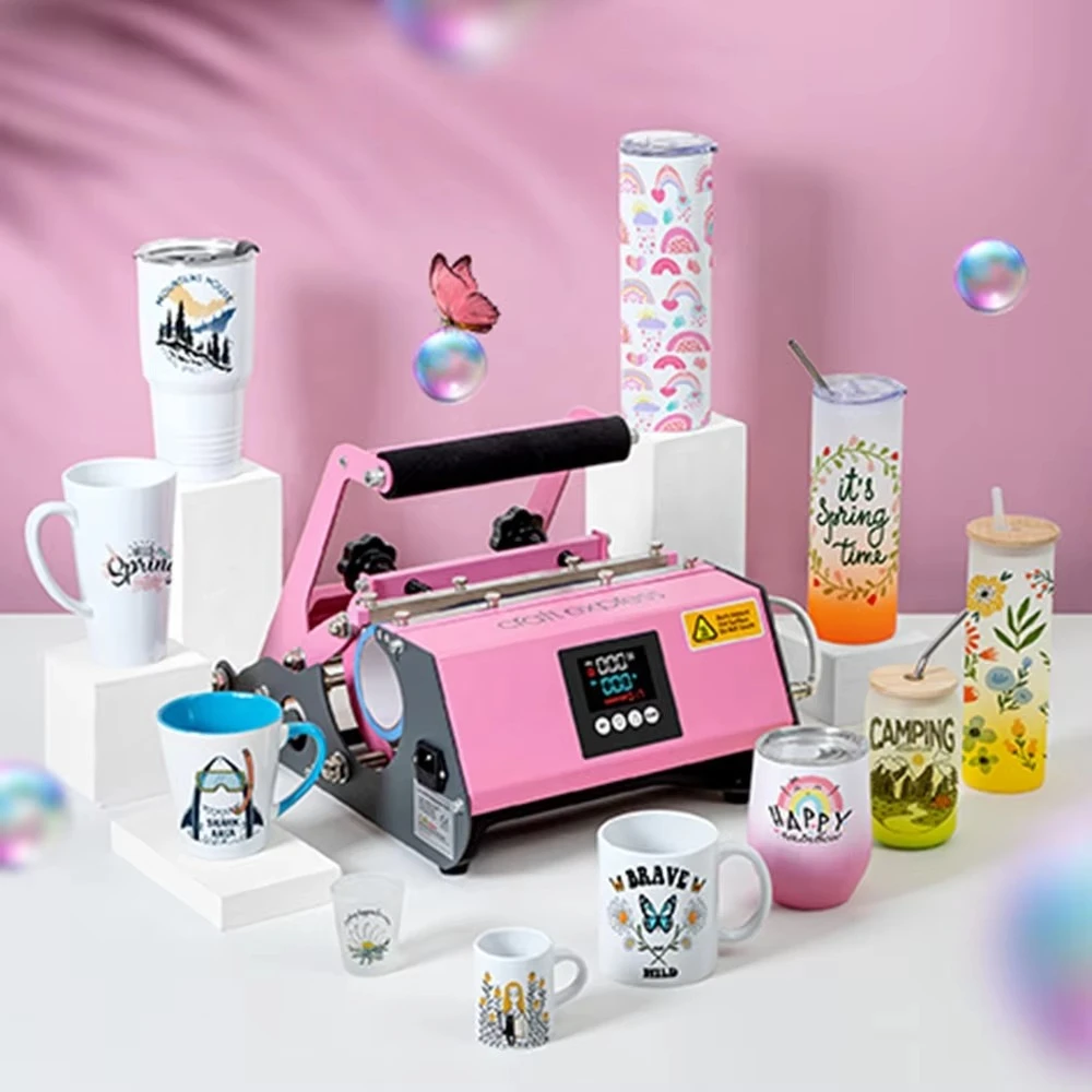 Craft Express Sublimation Printing Heat Press Coffee 16 20 30 oz Tumbler Bottle Mug Printing Heat Press Machine