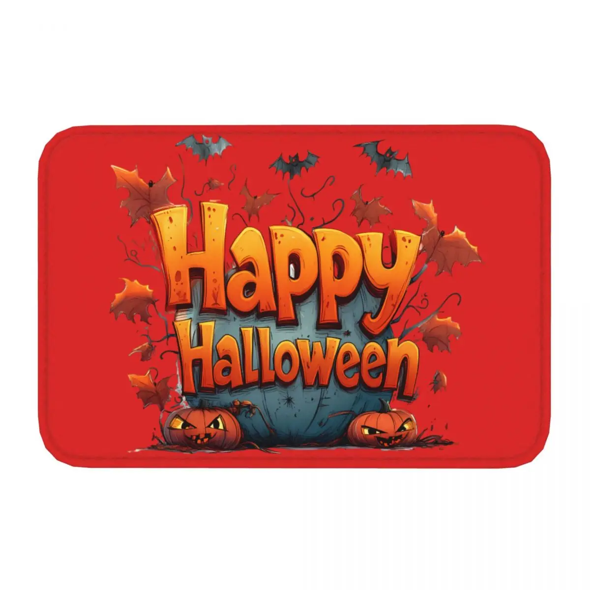 Happy Halloween Celebration 3 Doormat Anti-Slip Entrance Kitchen Bathroom Door Floor Mats Bedroom Balcony Carpet Rug