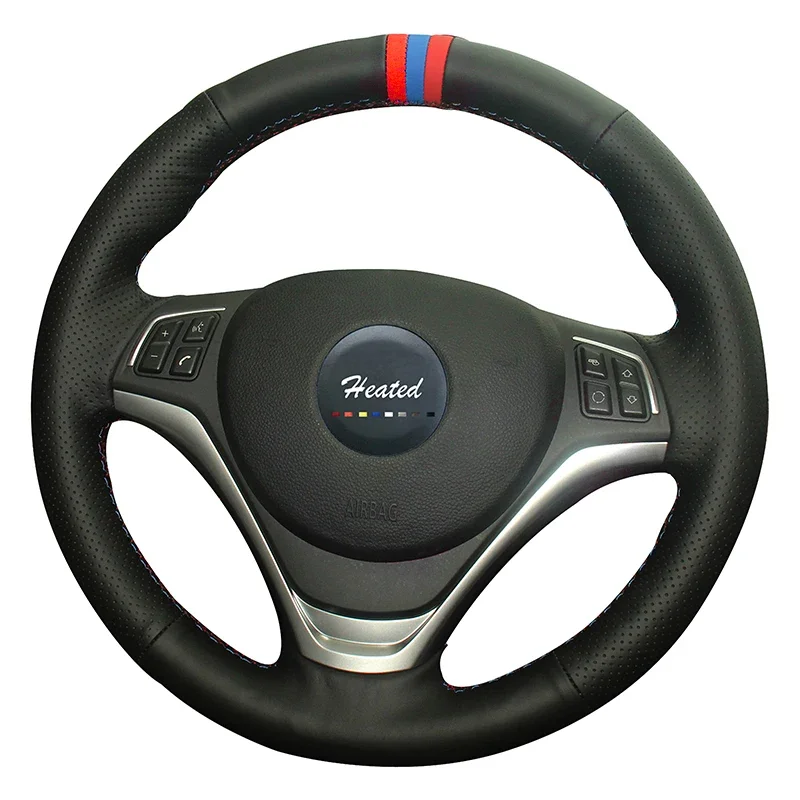 

Custom Steering Wheel Cover Wrap for BMW X1 2014 2015 Microfiber Leather Braid on the Steering Wheel Car Styling