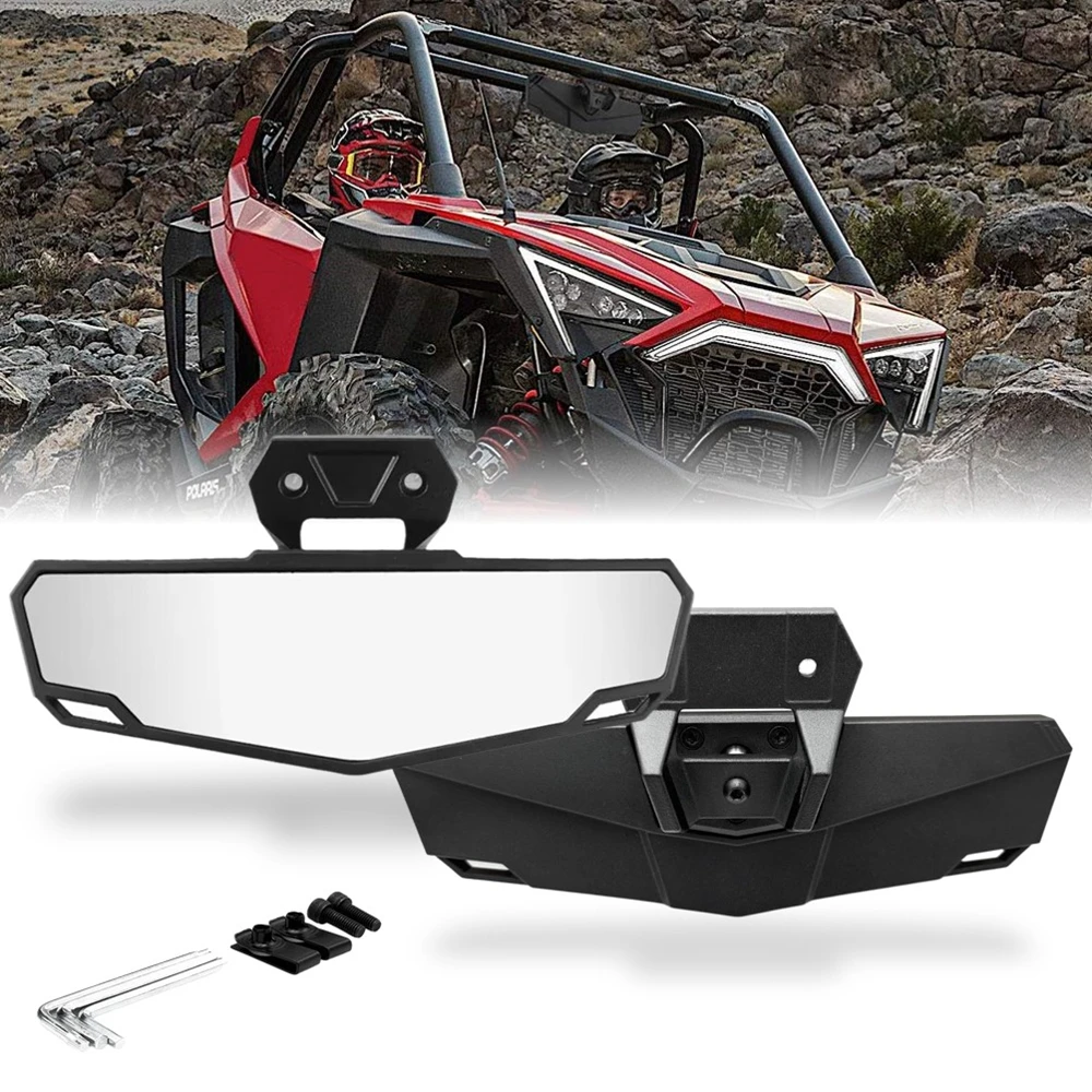 

Center Rear View Mirror 2883763 Rearview Mirror Replacement Parts for Polaris RZR Pro R R 4 RZR Pro XP 4 Easy Installation