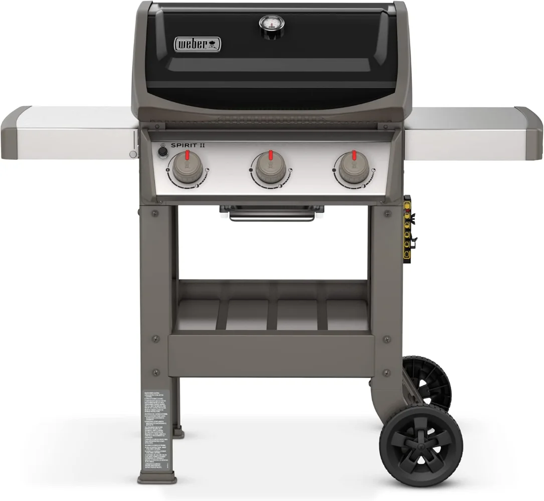 

Weber Spirit II E-310 3-Burner Liquid Propane Grill, Black pizza oven outdoor bbq grill camping grill