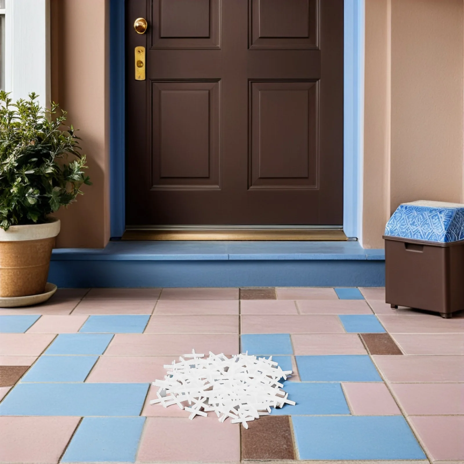 

500pcs Tile 1.5Mm Porcelain Tile Spacers Hard Plastic Levelers For Wall Floor Tiling Renovation Kit Fast Installation Tool