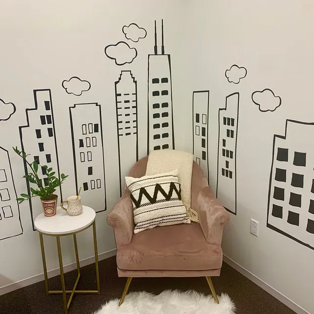 LARGE Doodled City Skyline Wall Sticker Vinyl Decal For Kid\'s Rooms Decor Play Rooms Day Cares Schools Libraries Super Hero Room