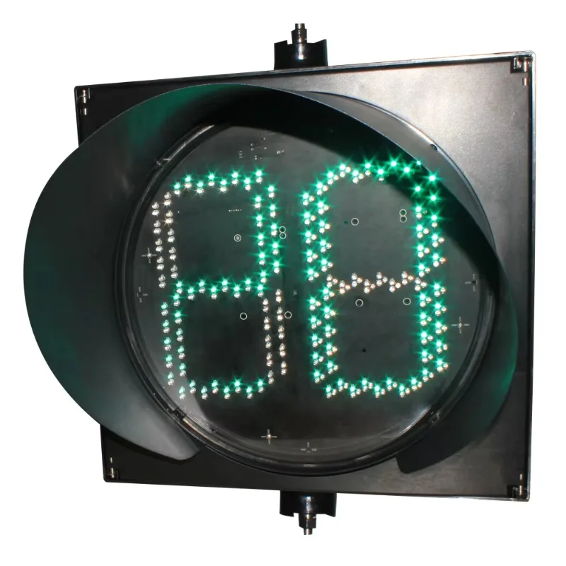 Round 400mm digital countdown timer with red yellow-green