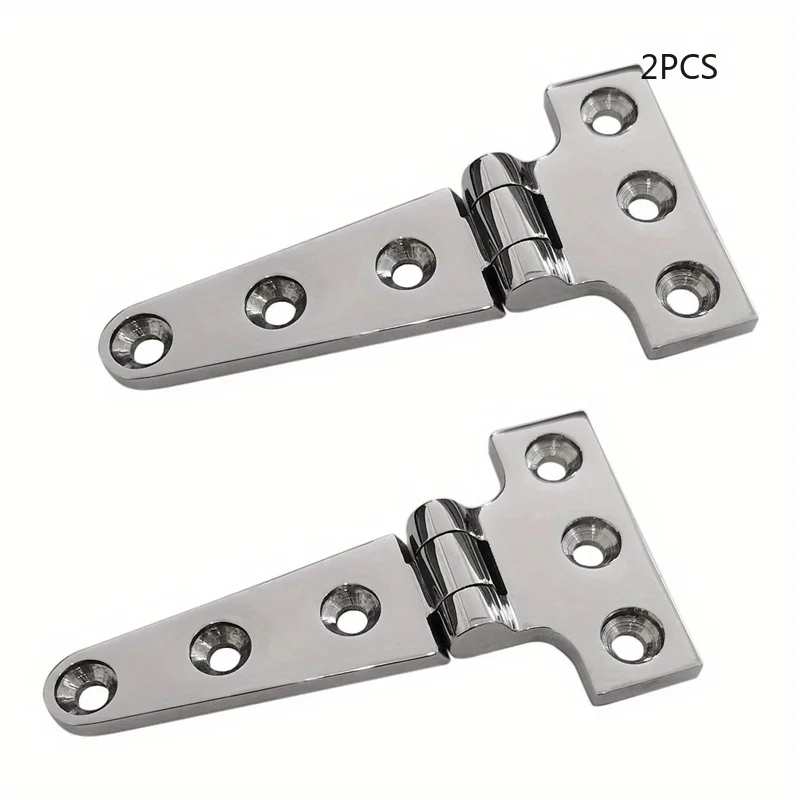 2pcs Heavy Duty T Hinge 316 Stainless Steel Marine Grade Casting Hinge Door Hatch Hinge Boat