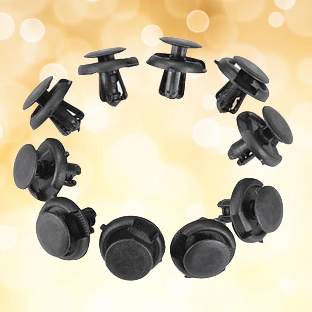 

100Pcs Black Nylon Car Push Rivet Clips Fasteners for Side Skirts Bumpers Auto Accessories Push Clips Car Accessories