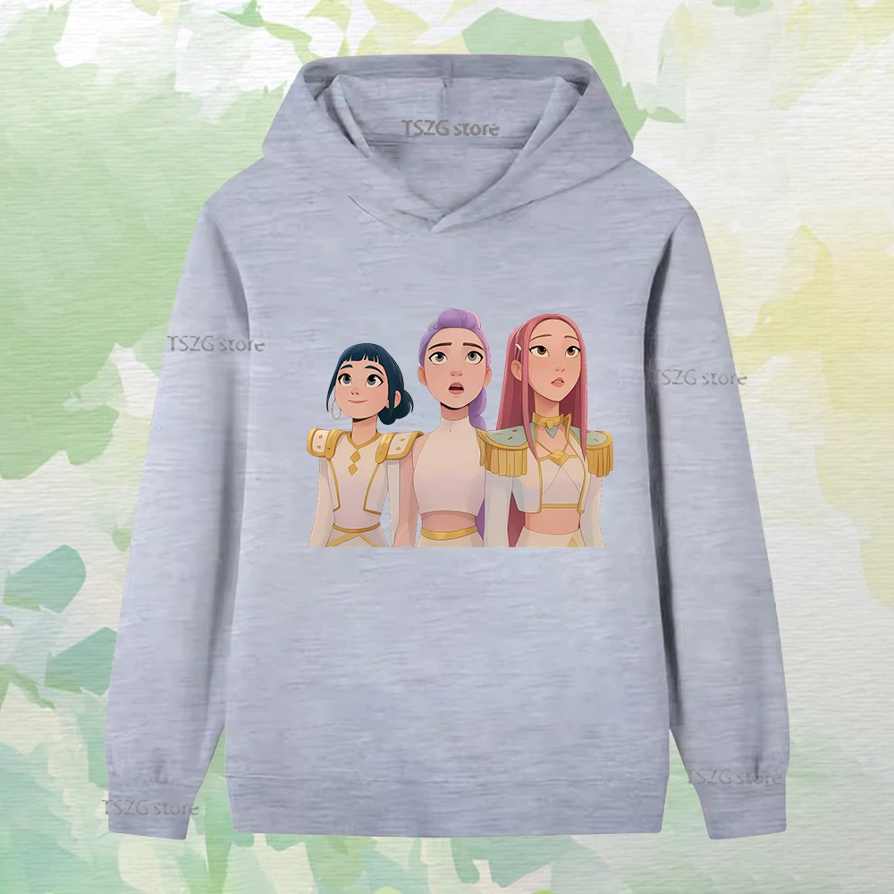 Monster Hunt: قمصان رياضية عصرية للأولاد والبنات مطبوعة على الحد الأدنى للخريف، قمصان رياضية كاجوال من الصوف للأطفال بأكمام طويلة