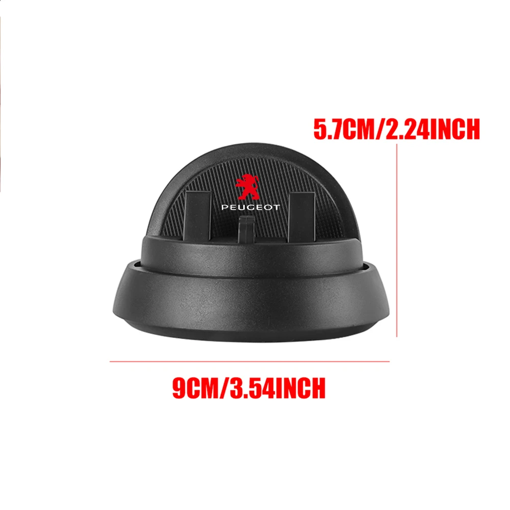 1pc 2-in-1 Head-Up Dashboard Phone Holder/Luminous Number Plate For Peugeot Lion Badge 3008 5008 306 307 308 408 Car Accessories