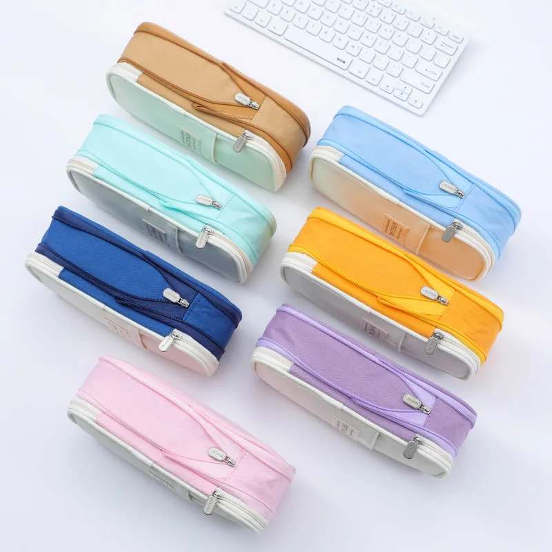Multiple Large Capacity Stationery Pencil Bags, Makeup Brush Storage Bags, Suitable for Office, School, and Home Use