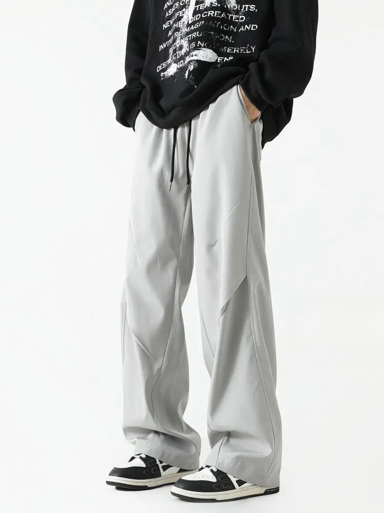 

Мужские брюки-карго American Sle: Новинка весенней коллекции, прямой крой, удлиненные, с эффектом складок, в стиле парашютиста, рабочая одежда