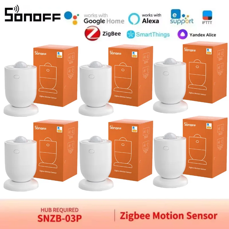 

SONOFF SNZB-03P Датчик движения Zigbee Датчик присутствия человека 5-секундное быстрое обнаружение Умная сцена Google Home Assistant Zigbee Hub