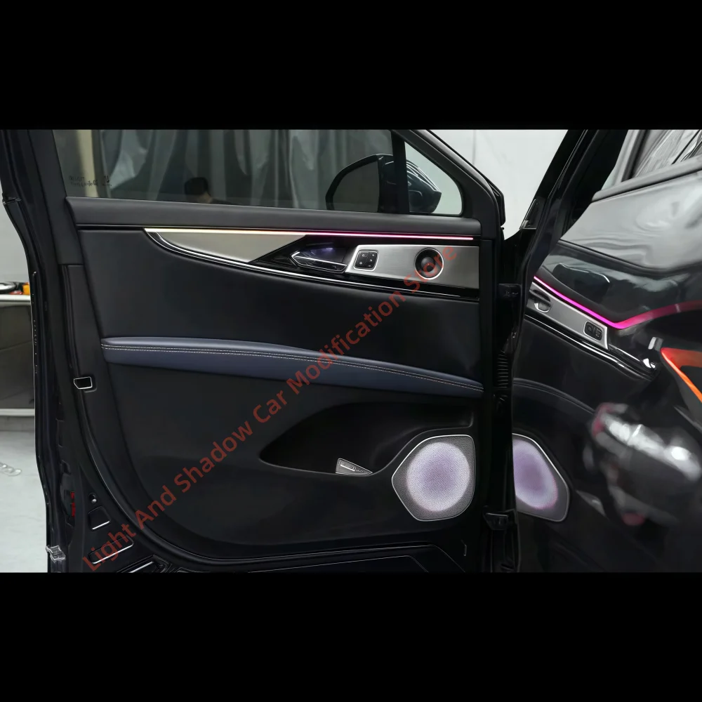 لينكولن نوتيلوس 7-color الضوء المحيط LED ضوء الباب دليل مكبر الصوت فتحة واجهة الشاشة APP التحكم #2