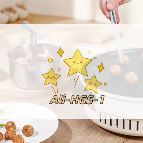 6/12 Hole Manual Meatball Maker, Food Grade Stainless Steel Mold for Quick &amp; Uniform Balls, Easy to Clean Kitchen Tool