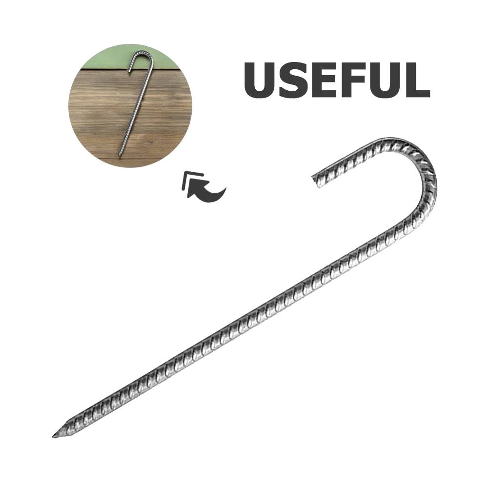 Verhindern Sie das Umdrehen beim Einsatz. Trampolinpfahl. Robuste Zelt-Bodennägel für Zäune. Schaukelsätze. Trampolinpfahl