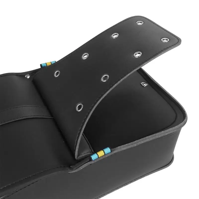 

1 шт., большая вместительная боковая сумка для мотоцикла, быстросъемная пряжка, водонепроницаемая седельная сумка для мотоцикла из искусственной кожи для приключенческих велосипедов